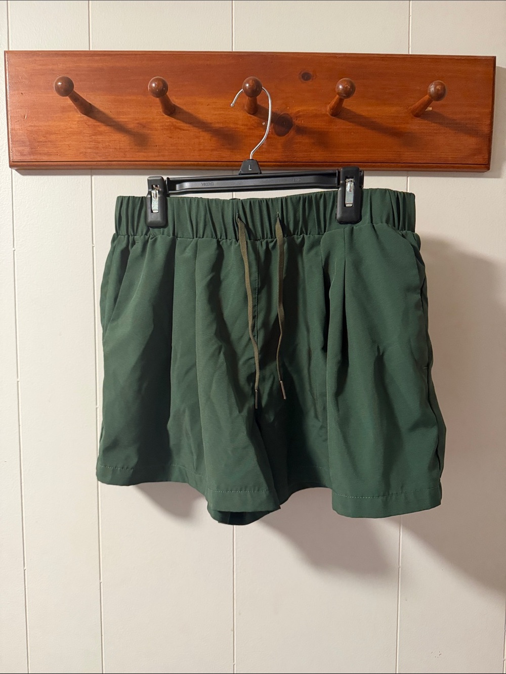 Women’s Halara Drawstring Athletic Shorts - Dark Green